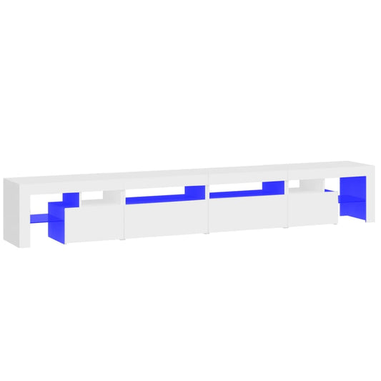 Tv Skříňka S Led Osvětlením Bílá 260X36,5X40 Cm