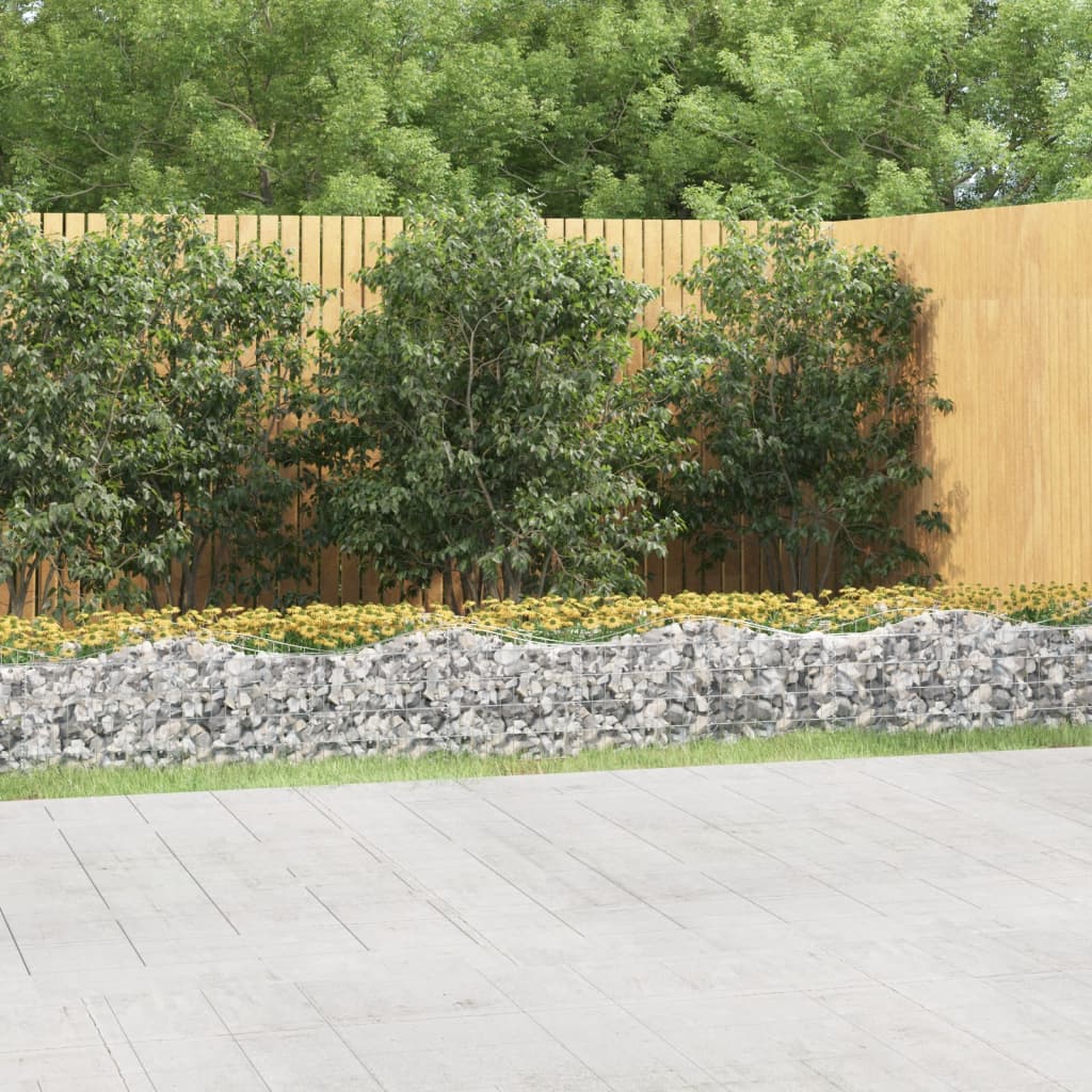 Klenutý Gabion Vyvýšený Záhon Pozinkované Železo