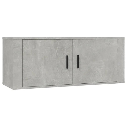 Nástěnná Tv Skříňka Betonově Šedá 100 X 34,5 X 40 Cm