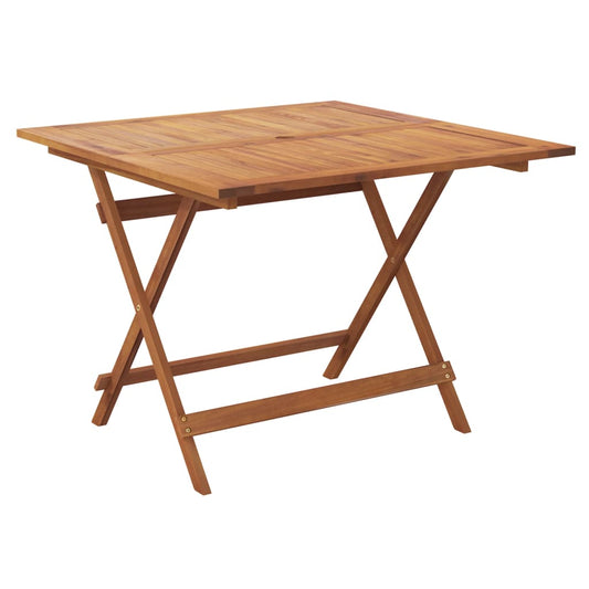 Skládací Zahradní Stůl 90 X 90 X 75 Cm Masivní Akáciové Dřevo