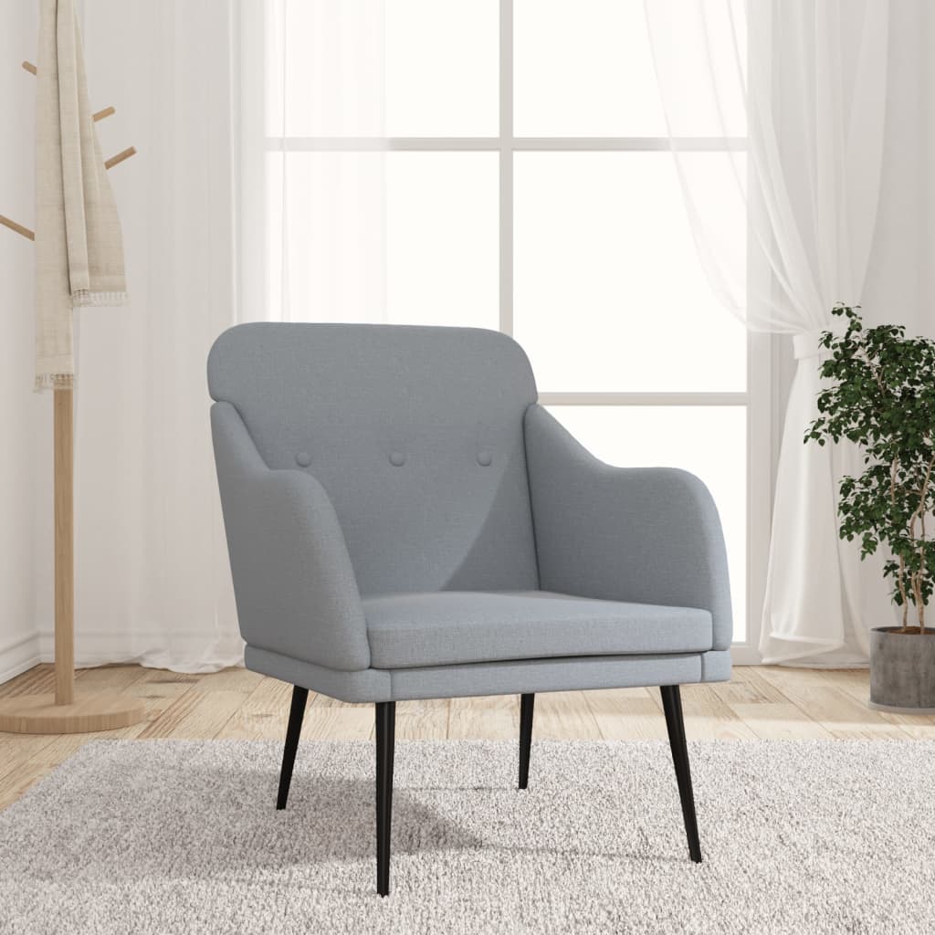 Křeslo Tmavě Šedé 63 X 76 X 80 Cm Textil