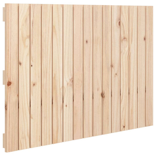 Nástěnné Čelo Postele 95,5 X 3 X 60 Cm Masivní Borové Dřevo Přírodní