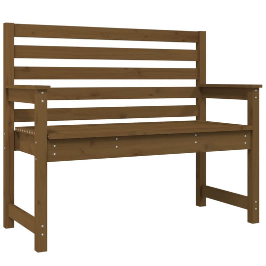 Zahradní Lavice Medově Hnědá 109X48X91,5 Cm Masivní Borovice