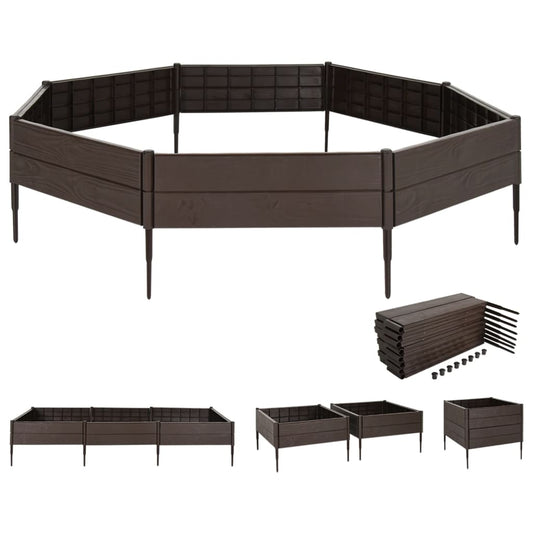 Zahradní Vyvýšený Záhon 120 X 120 X 20 Cm Polypropylen