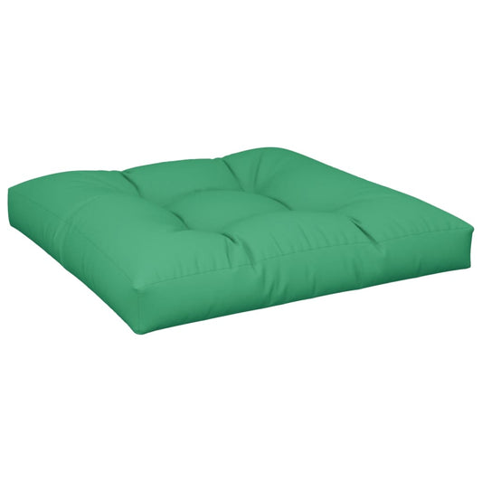 Poduška Na Palety Zelená 80 X 80 X 12 Cm Textil