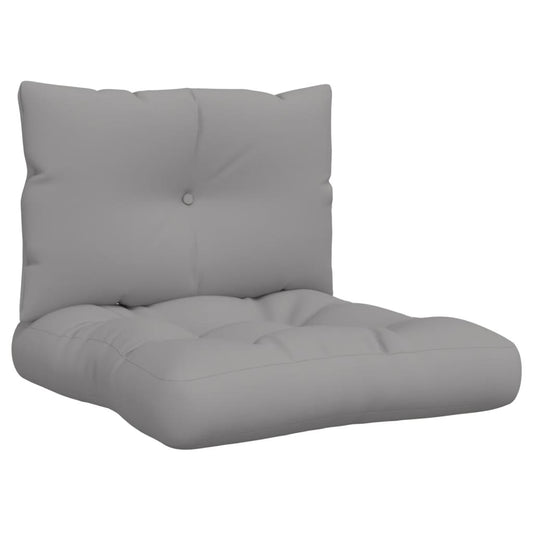 Podušky Na Palety 2 Ks Šedé Textil