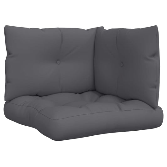 Podušky Na Palety 3 Ks Antracitové Textil