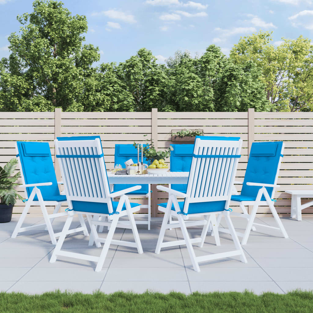 Podušky Na Židli S Vysokým Opěradlem 4 Ks Černé Látka Oxford