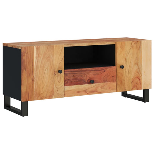 Tv Skříňka 105 X 33,5 X 46 Cm Masivní Akácie A Kompozitní Dřevo