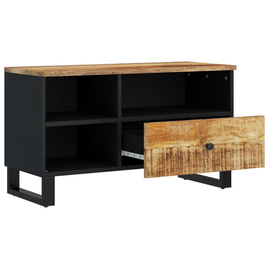 Tv Stolek 80 X 33 X 46 Cm Masivní Mangovník A Kompozitní Dřevo