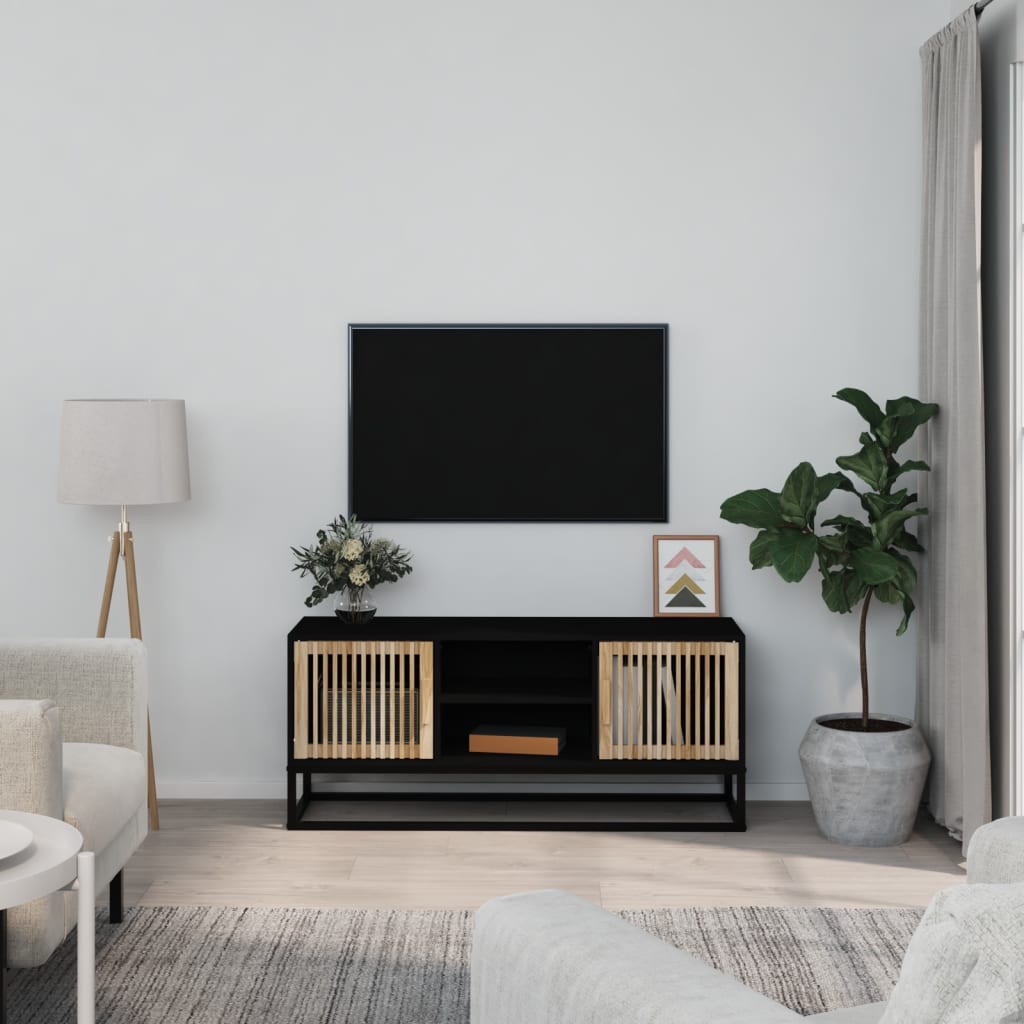 Tv Skříňka 105 X 30 X 45 Cm Kompozitní Dřevo A Železo