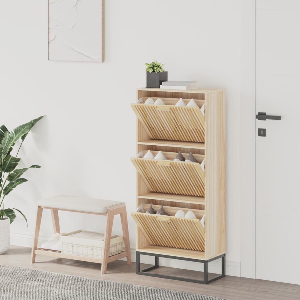 Botník Bílý 52 X 25 X 120 Cm Kompozitní Dřevo
