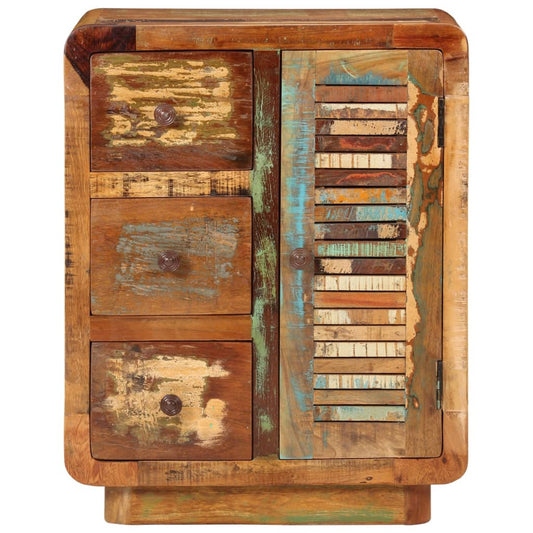 Příborník Se 3 Zásuvkami 55X30X70 Cm Masivní Recyklované Dřevo