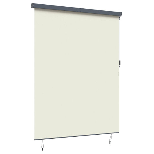 Roleta Krémová 200 X 250 Cm Textil A Hliník