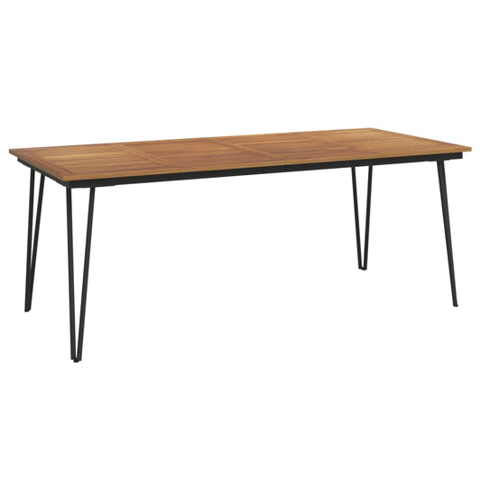 Zahradní Stůl S Nohami Typu Hairpin 200X90X75 Cm Masivní Akácie