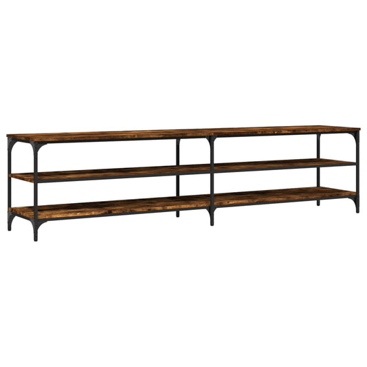 Tv Skříňka Kouřový Dub 200 X 30 X 50 Cm Kompozitní Dřevo A Kov