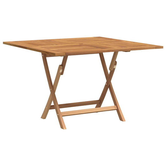 Skládací Zahradní Stůl 110X110X75 Cm Masivní Teakové Dřevo