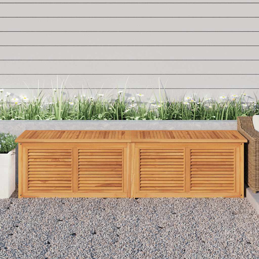 Zahradní Úložný Box S Vložkou Masivní Teak