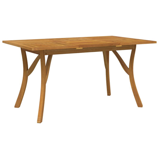 Zahradní Stůl 150 X 90 X 75 Cm Masivní Akáciové Dřevo
