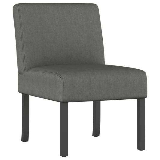 Křeslo Tmavě Šedé Textil