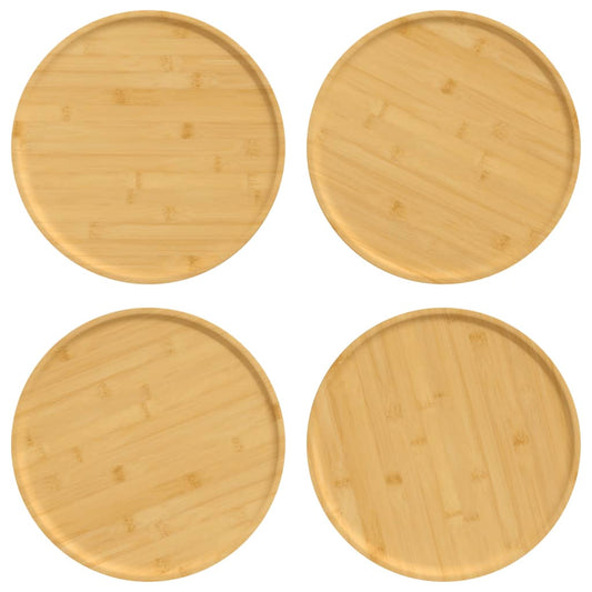 Talíře Na Pizzu 4 Ks Ø 32 X 1,5 Cm Bambus