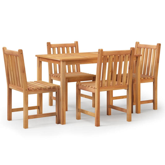 5Dílný Zahradní Jídelní Set Masivní Teakové Dřevo