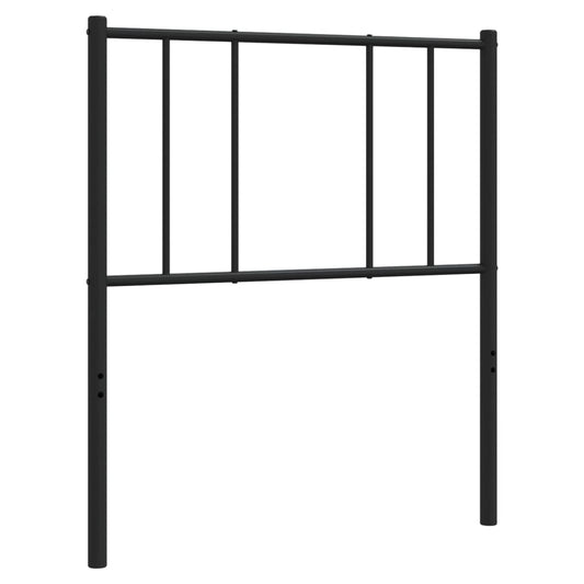 Kovové Náhradní Čelo Postele Černé 80 Cm