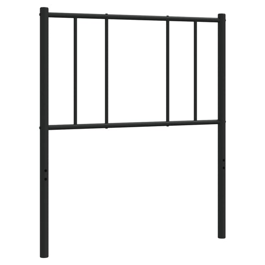 Kovové Náhradní Čelo Postele Černé 107 Cm
