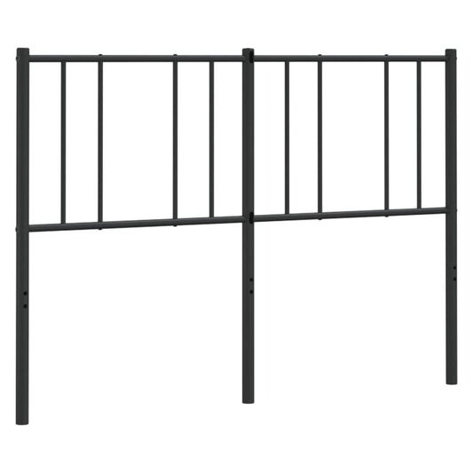 Kovové Náhradní Čelo Postele Černé 140 Cm