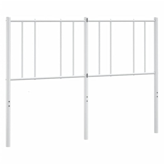 Kovové Náhradní Čelo Postele Bílé 160 Cm