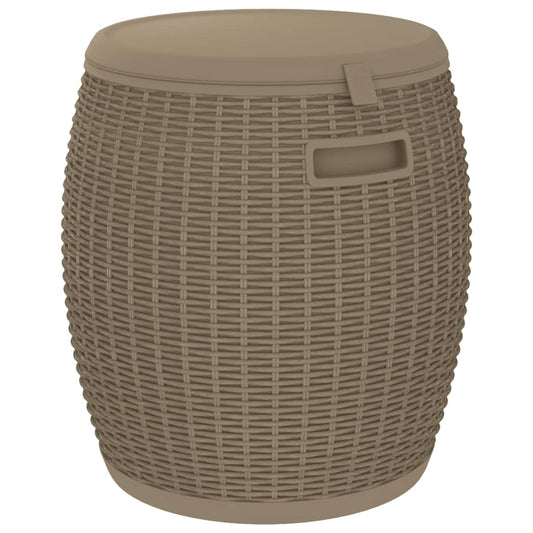Zahradní Úložný Box 4 V 1 Světle Hnědý Polypropylen