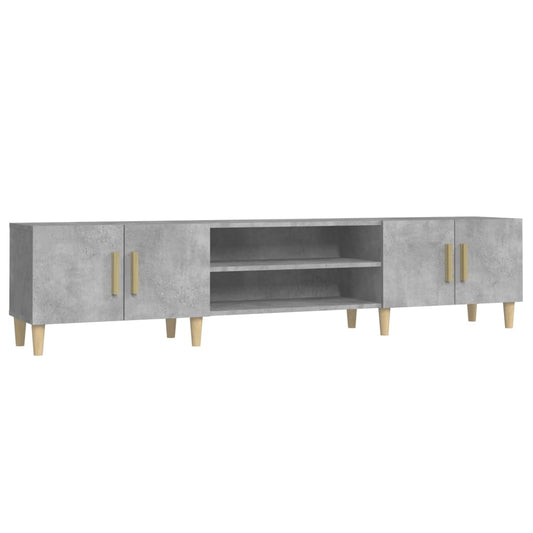 Tv Skříňka Betonově Šedá 180 X 31,5 X 40 Cm Kompozitní Dřevo