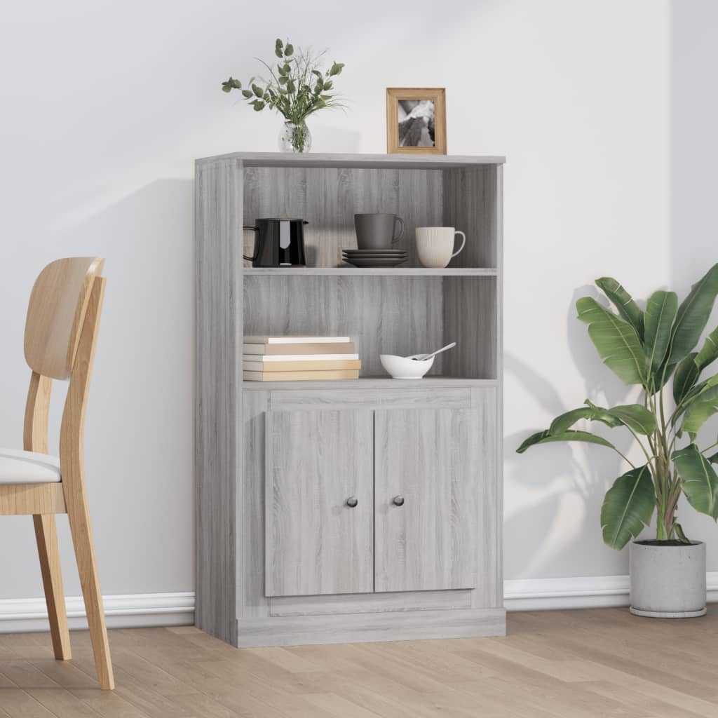 Skříň Highboard Betonově Šedá 60X35,5X103,5 Cm Kompozitní Dřevo