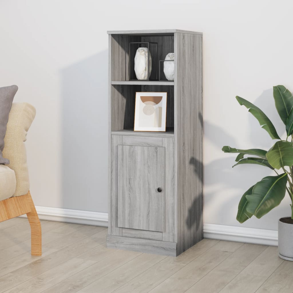 Skříň Highboard Betonově Šedá 36X35,5X103,5 Kompozitní Dřevo