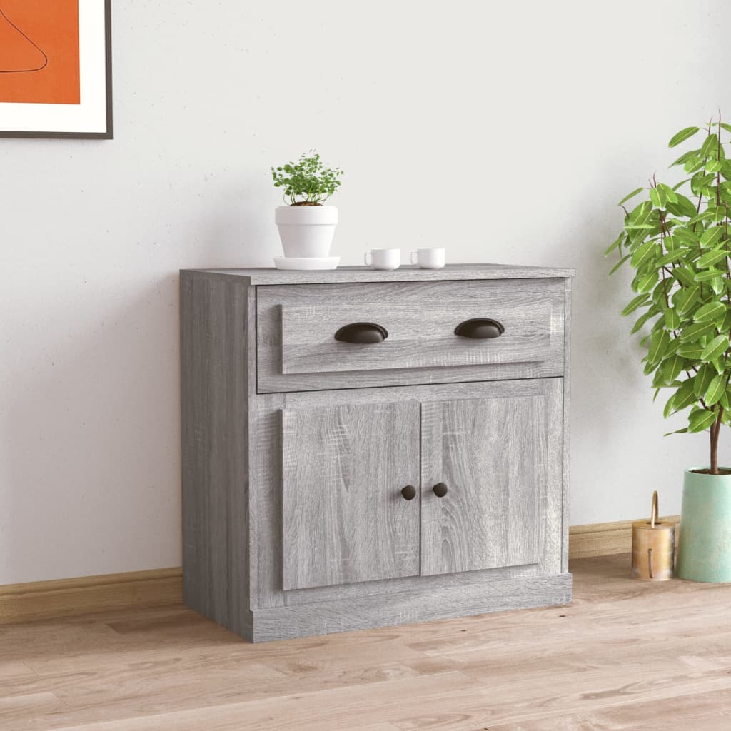 Příborník Bílý 70 X 35,5 X 67,5 Cm Kompozitní Dřevo