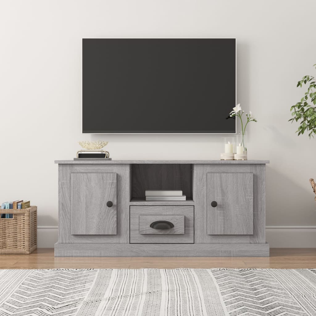 Tv Skříňka Bílá Vysoký Lesk 100 X 35,5 X 45 Cm Kompozitní Dřevo