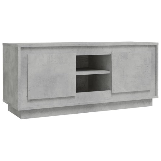 Tv Skříňka Betonově Šedá 102 X 35 X 45 Cm Kompozitní Dřevo
