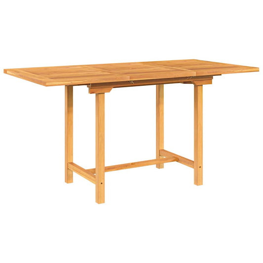 Rozkládací Zahradní Stůl 110–160X80X75 Cm Masivní Teakové Dřevo