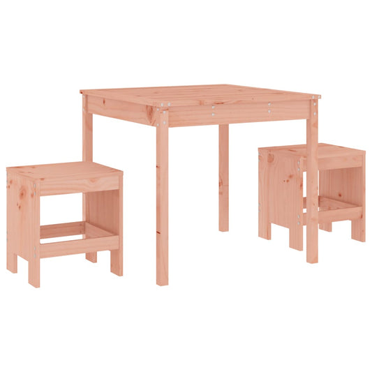 3Dílný Zahradní Bistro Set Masivní Dřevo Douglasky