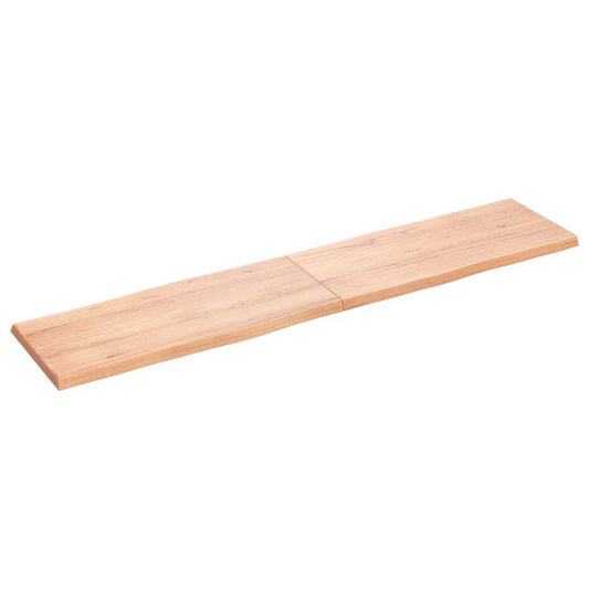 Stolní Deska Hnědá 180X40X(2-4)Cm Ošetřený Dřevo Živá Hrana
