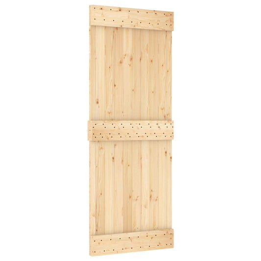 Dveře Narvik Přírodní 80 X 210 Cm Masivní Borové Dřevo