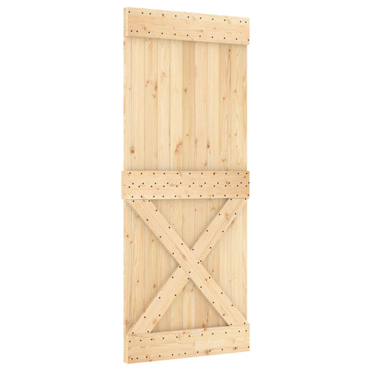 Dveře Narvik Přírodní 85 X 210 Cm Masivní Borové Dřevo