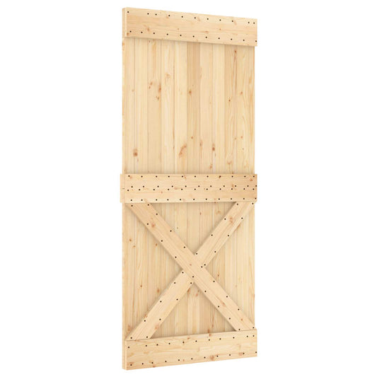 Dveře Narvik Přírodní 90 X 210 Cm Masivní Borové Dřevo