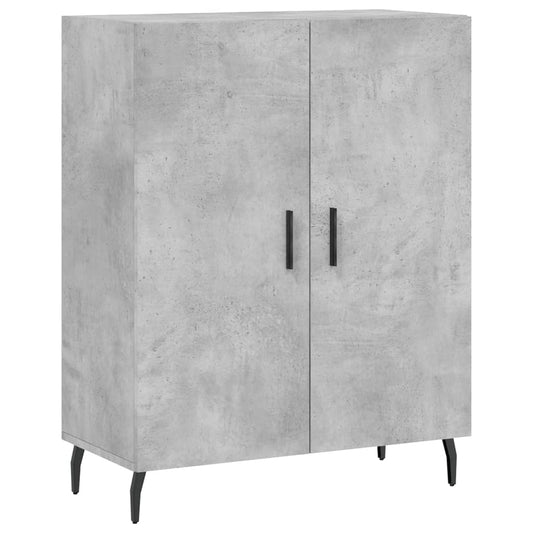Příborník Betonově Šedý 69,5 X 34 X 90 Cm Kompozitní Dřevo