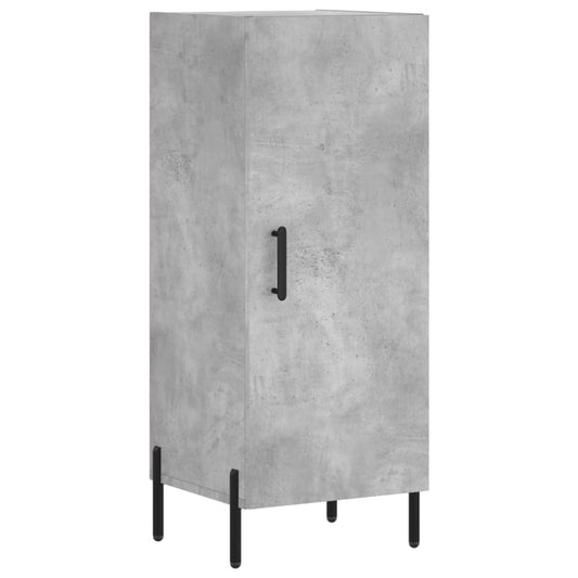 Příborník Betonově Šedý 34,5 X 34 X 90 Cm Kompozitní Dřevo