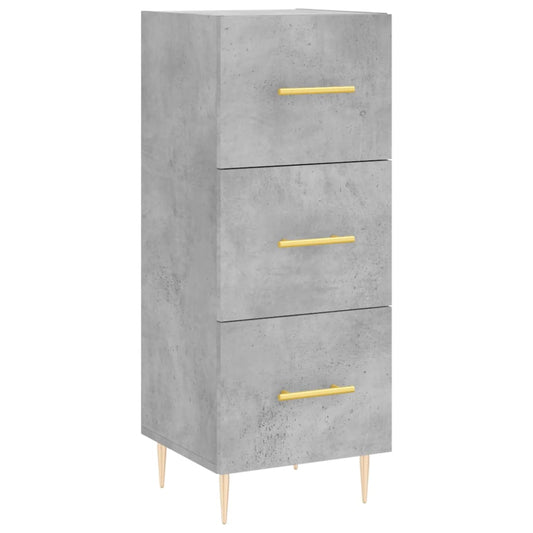 Příborník Betonově Šedý 34,5 X 34 X 90 Cm Kompozitní Dřevo