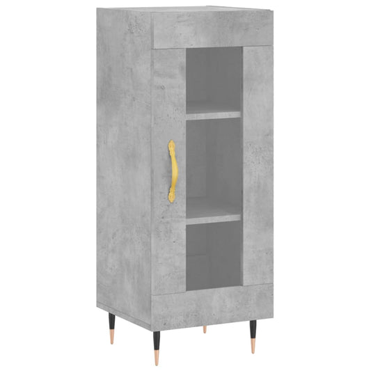 Příborník Betonově Šedý 34,5 X 34 X 90 Cm Kompozitní Dřevo