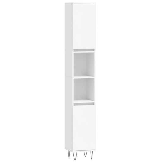 Koupelnová Skříňka 30 X 30 X 190 Cm Kompozitní Dřevo