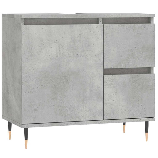 Koupelnová Skříňka Betonově Šedá 65X33X60 Cm Kompozitní Dřevo