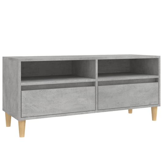 Tv Skříňka Betonově Šedá 100 X 34,5 X 44,5 Cm Kompozitní Dřevo